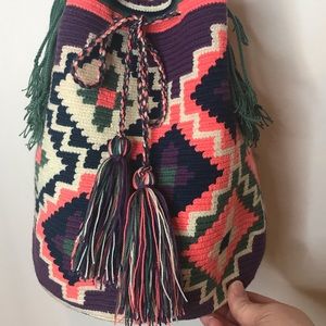 Wayuu Mochila Colombian Large Woven BOHO Purse